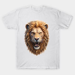3D Lion Head T-Shirt